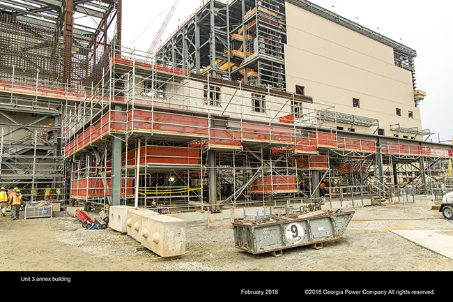 Vogtle Unit 3 annex building