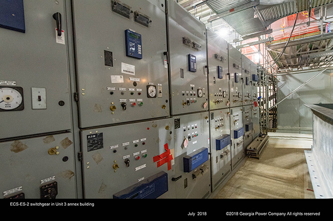 ECS-ES-2 switchgear in Unit 3 annex building