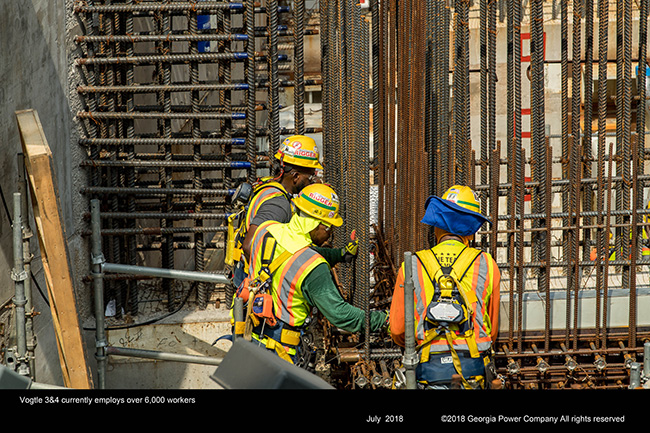 Vogtle 3 and 4 currently employs over 6,000 workers