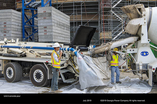 Unit 4 concrete pour