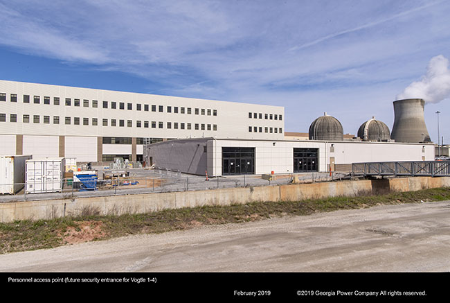 Personnel access point (future security entrance for Vogtle 1-4)