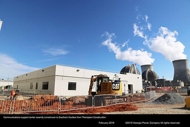 Communications support center recently turned over to Southern Nuclear from Thompson Construction