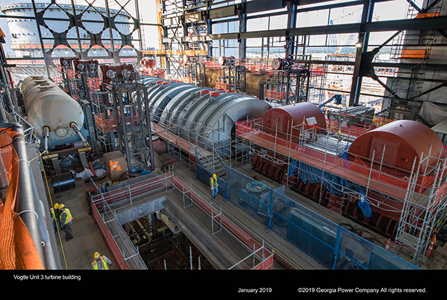 Vogtle Unit 3 turbine building