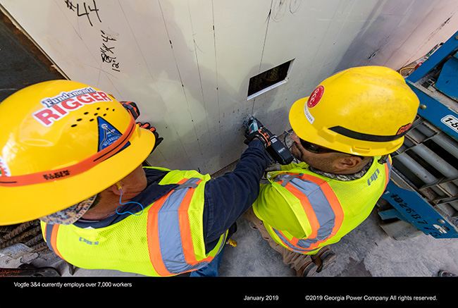 Vogtle 3&4 currently employs over 7,000 workers