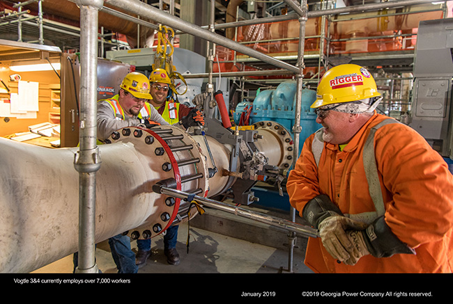 Vogtle 3&4 currently employs over 7,000 workers