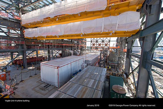 Vogtle Unit 4 turbine building