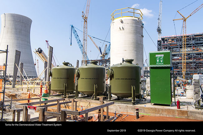 Tanks for the Demineralized Water Treatment System