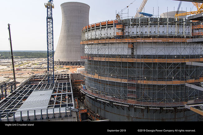 Vogtle Unit 3 nuclear island