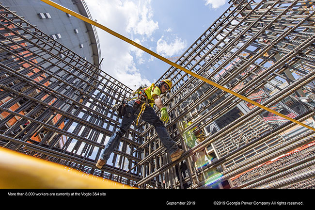 More than 8,000 workers are currently at the Vogtle 3&4 site