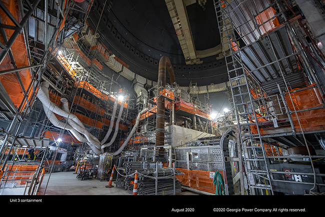 Vogtle Unit 3 containment