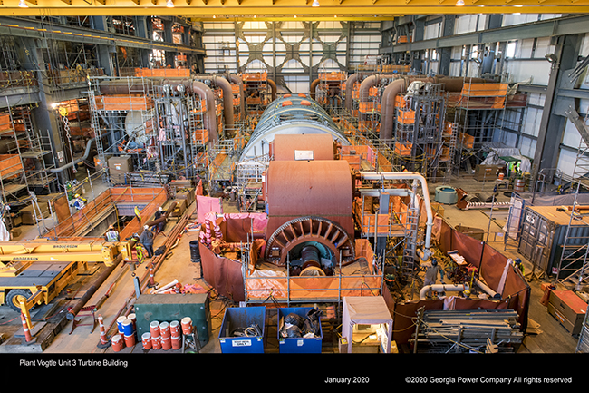 Plant Vogtle Unit 3 Turbine Building