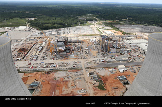 Vogtle Unit 3 (right) and 4 (left)