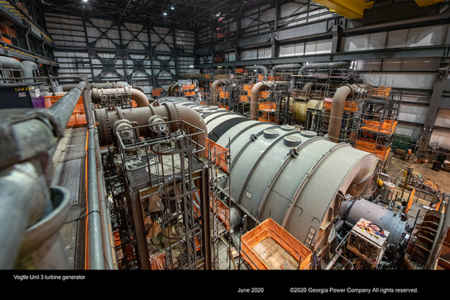 Vogtle Unit 3 turbine generator