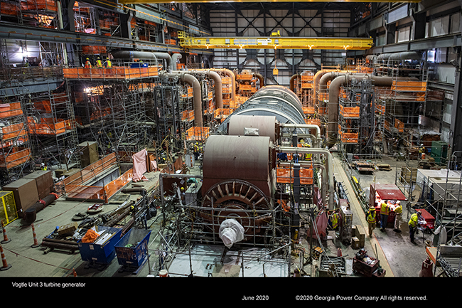 Vogtle Unit 3 turbine generator