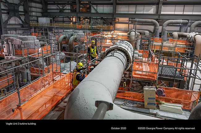 Vogtle Unit 43 turbine building