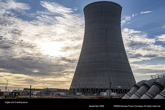 Vogtle Unit 3 cooling tower