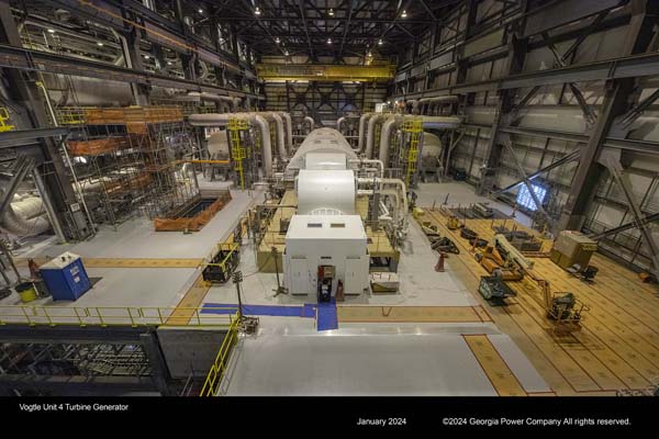 Vogtle Unit 4 Turbine Generator