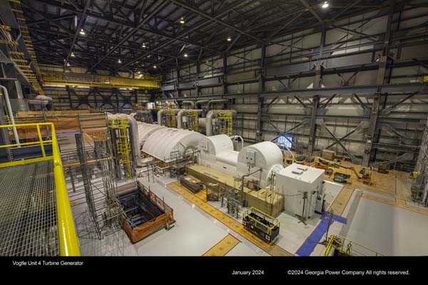 Vogtle Unit 4 Turbine Generator